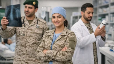 سلم الرواتب الصحيين العسكريين مع البدلات والعلاوات 2025