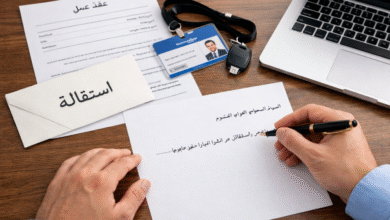 نموذج الاستقالة من القطاع الخاص