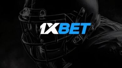 Interfaz de 1xbet mostrando juegos y opciones