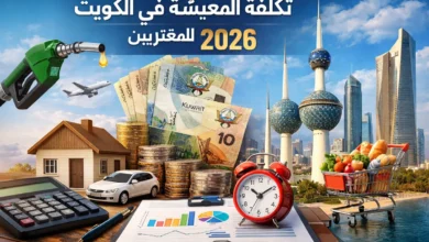 تكاليف المعيشة فى الكويت للمغتربين 2026