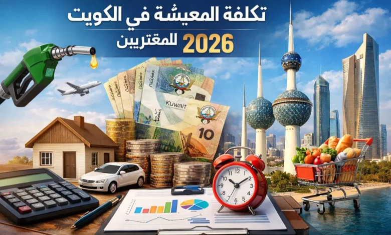 تكاليف المعيشة فى الكويت للمغتربين 2026