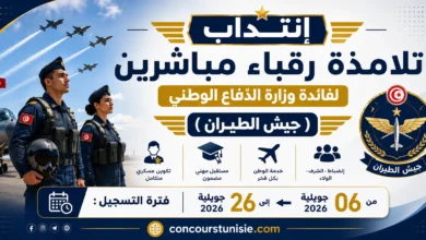 إنتداب تلامذة رقباء مباشرين لفائدة وزارة الدّفاع الوطني (جيش الطيران)